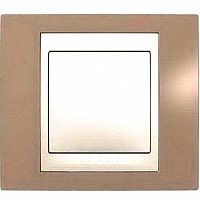 Рамка 1 пост UNICA ХАМЕЛЕОН, коричневый | код. MGU6.002.574 | Schneider Electric